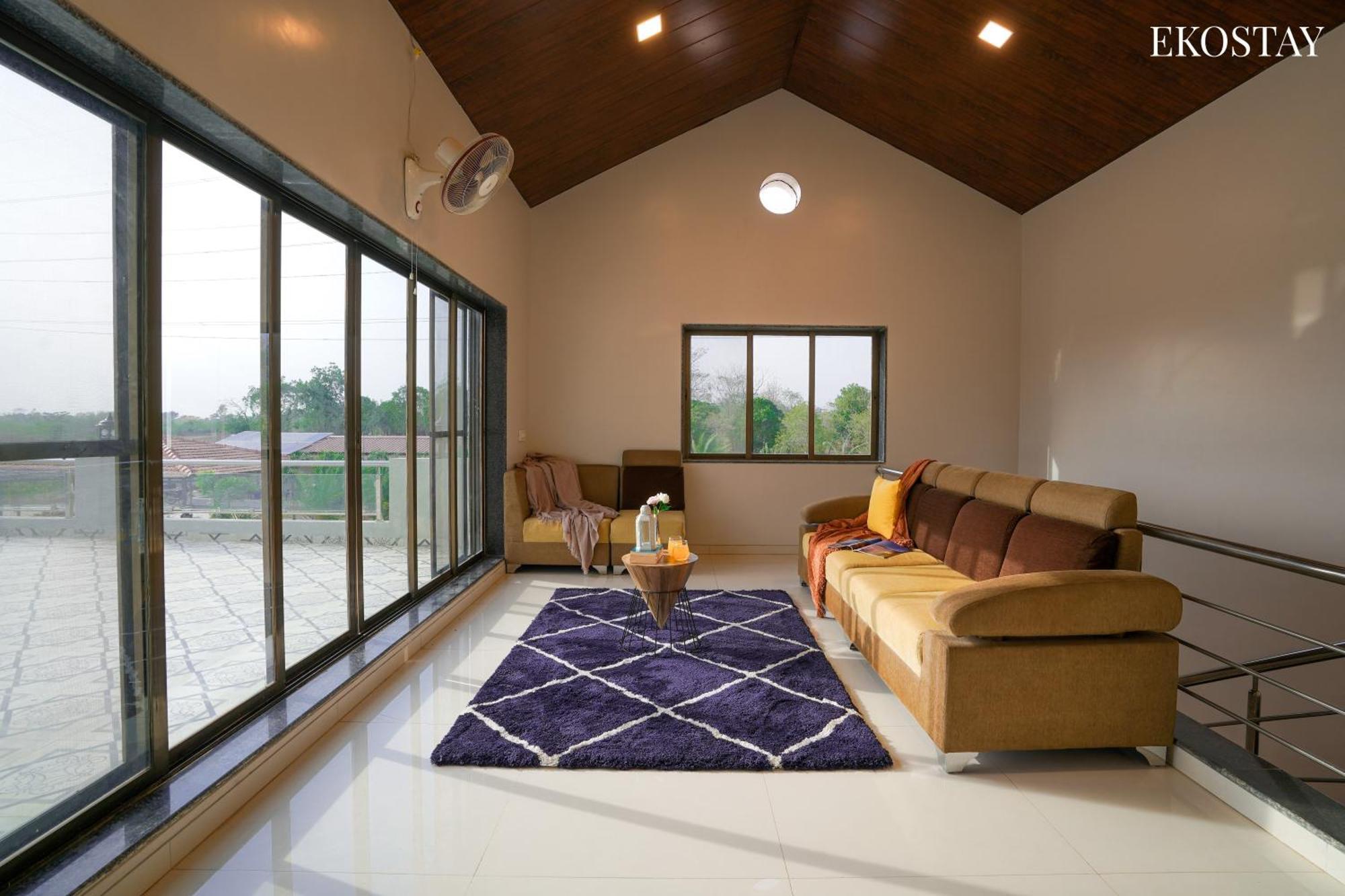 Ekostay Gold Palm Estate I Cricket Turf I Rain Dance I 2 Acre Property Карджат Екстериор снимка